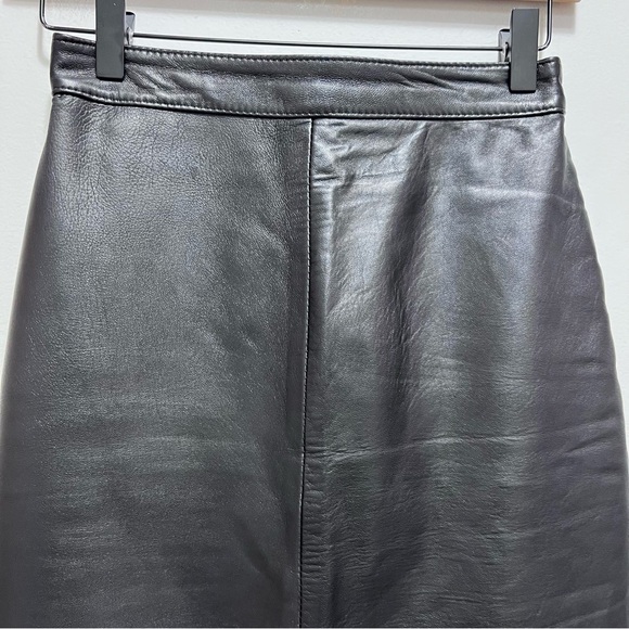Vintage Marquis Leather Pencil Skirt - Picture 3 of 7